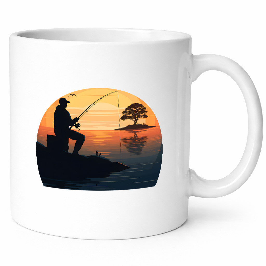 Angler | Sonnenuntergang Fischer Fische Angeln v2 Geschenk Humor Geschenkidee