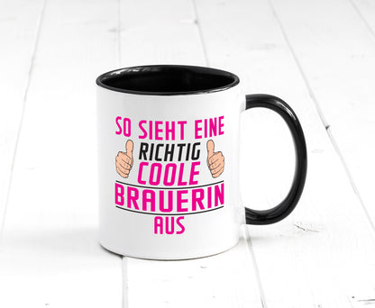 Richtig Coole Brauerin | Bier Brauerei Geschenk Humor Geschenkidee lustiger