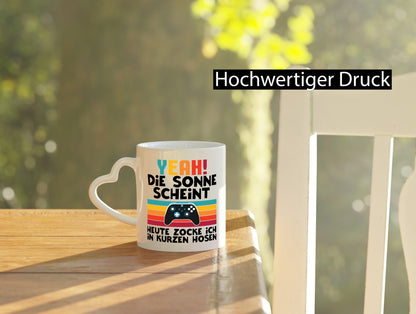 Die sonne scheint | Heißes Wetter Zocker Gaming lustiger Spruch Geschenk Humor