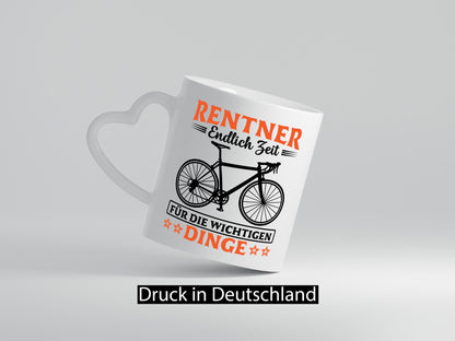 Rentner | Zeit für wichtige Dinge Fahrrad lustig Ruhestand Jubiläum Geschenk