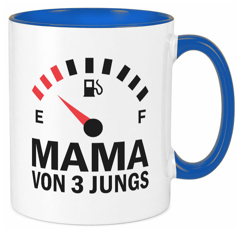 Mama von 3 Jungs | Muttertag Geschwister lustiger Spruch Geschenk Familie