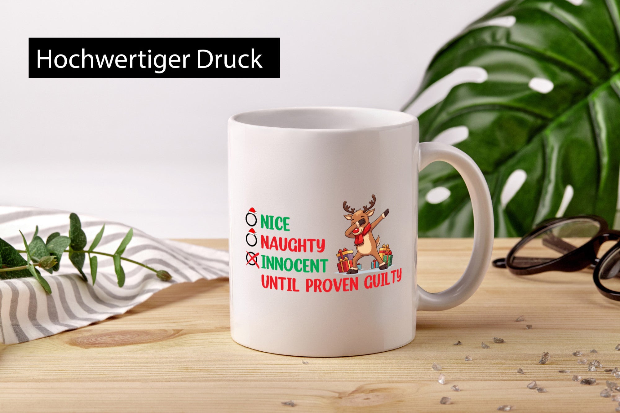 Weihnachtszeit | Daping Elch v2 Geschenkidee Humor Tasse