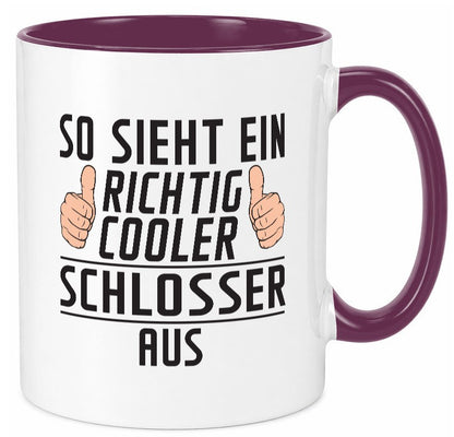 Richtig Cooler Schlosser | Beruf Schlosserei Geschenk Arbeit Kollegen Büro Tasse