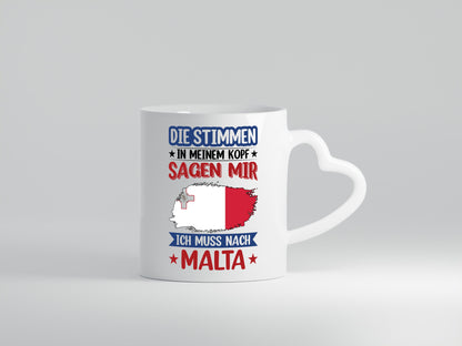 Malta | Urlaub Stimmen in meinem Kopf Traumland lustiger Spruch Geschenk Humor