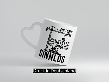 Baustelle | Baumeister Kollegen Bauarbeiter Kran Geschenk Arbeit Büro lustiger