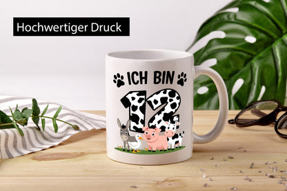 12 Geburtstag | Jahre Farmer Kind Humor Geschenkidee Tasse