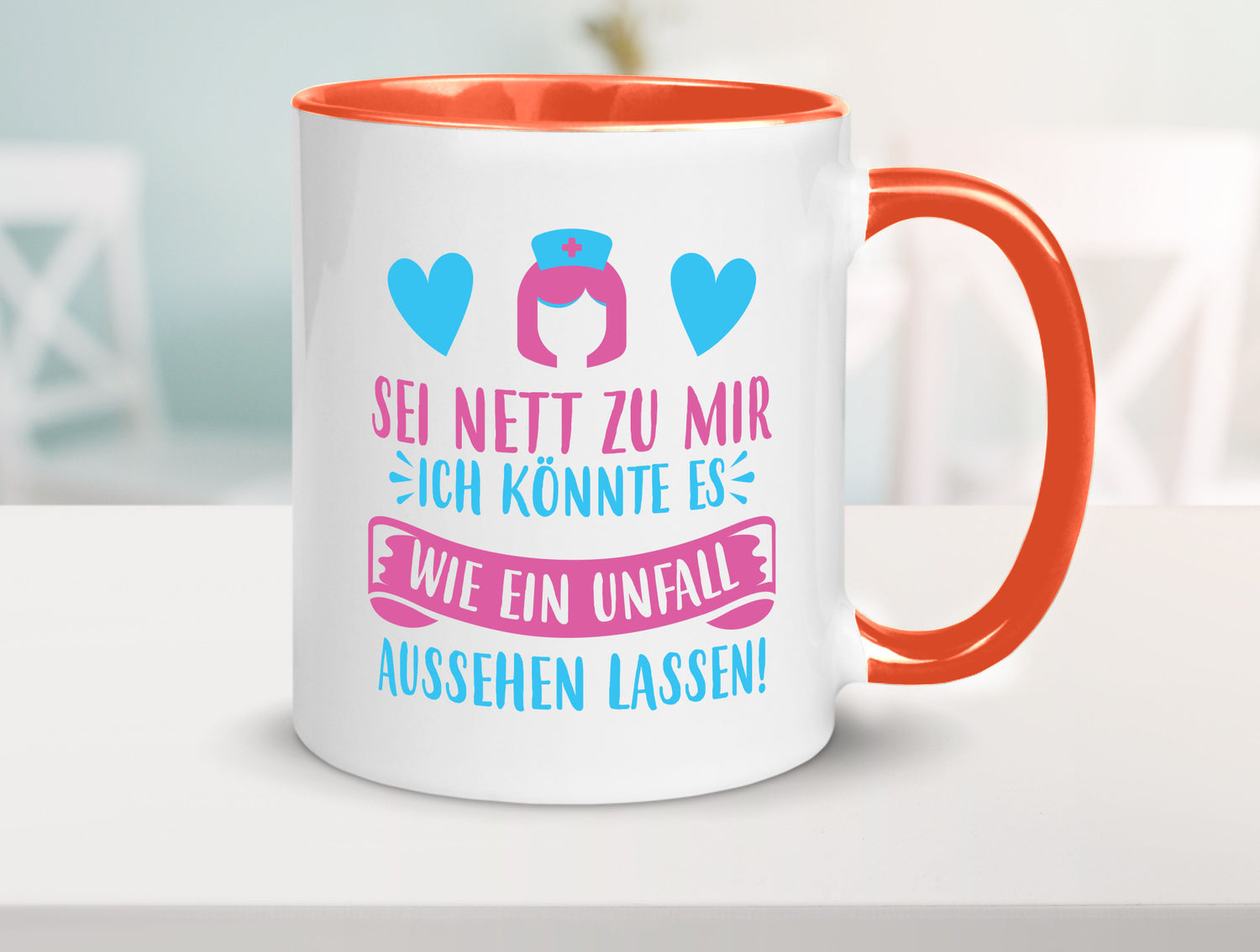 Sei nett, könnte wie ein Unfall aussehen | Kopf lustiger Spruch Geschenk Humor