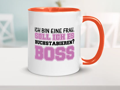 Ich bin der Boss Geschenk Humor Geschenkidee lustiger Spruch Tasse