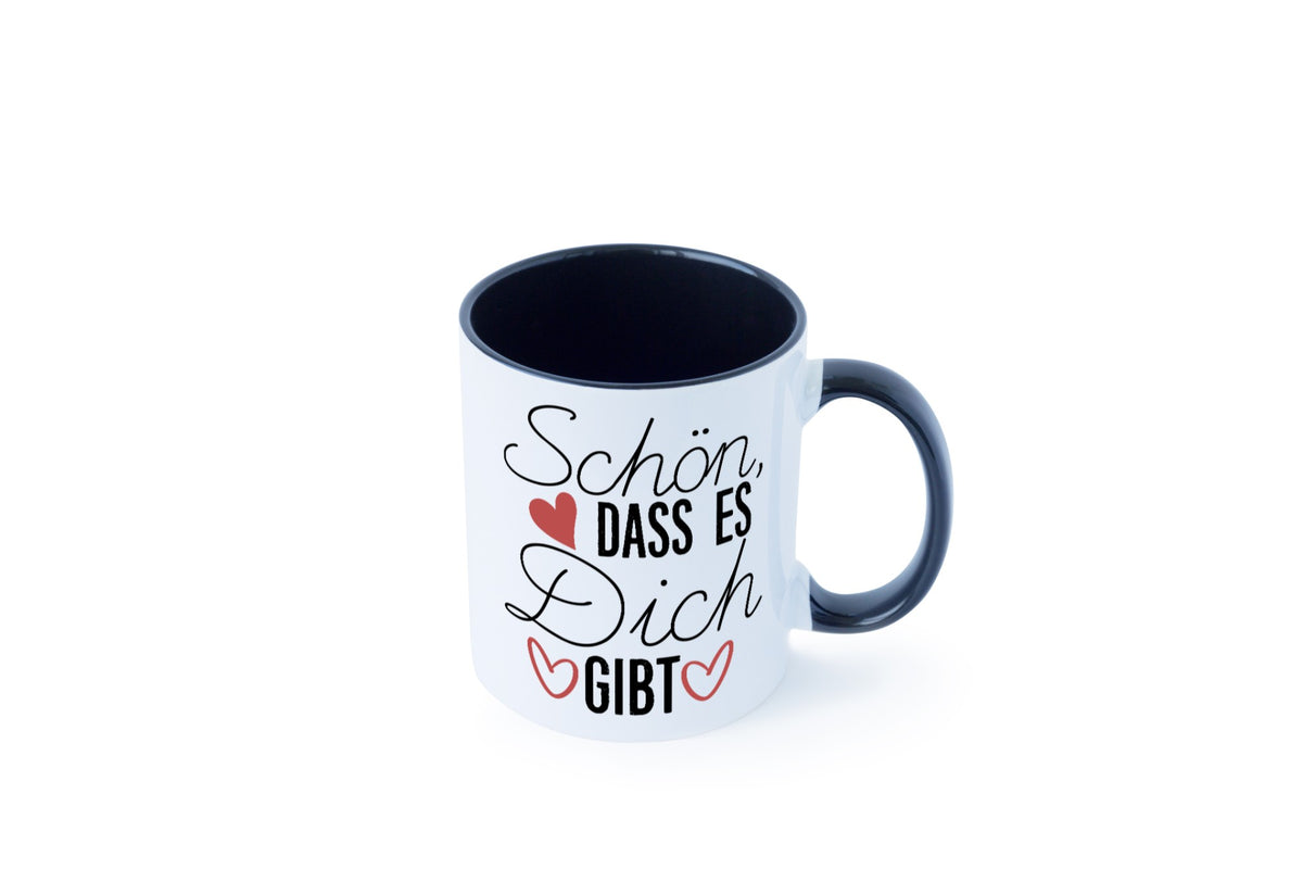 Schön dass es dich gibt | Dankeschön Dankbarkeit Liebe lustig Humor Tasse