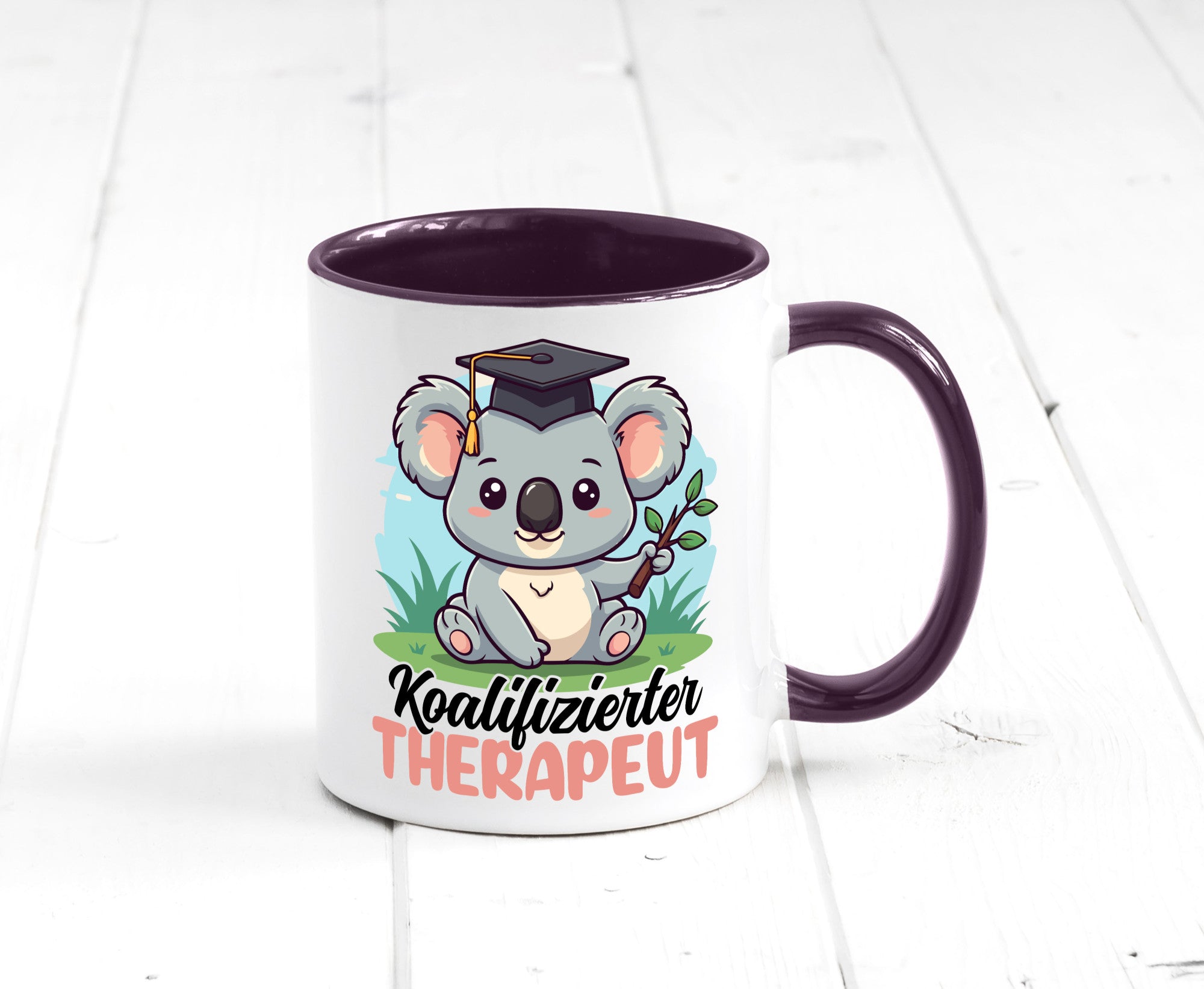 Koalifizierter Therapeut | Psychotherapie Therapie Humor Geschenkidee Tasse