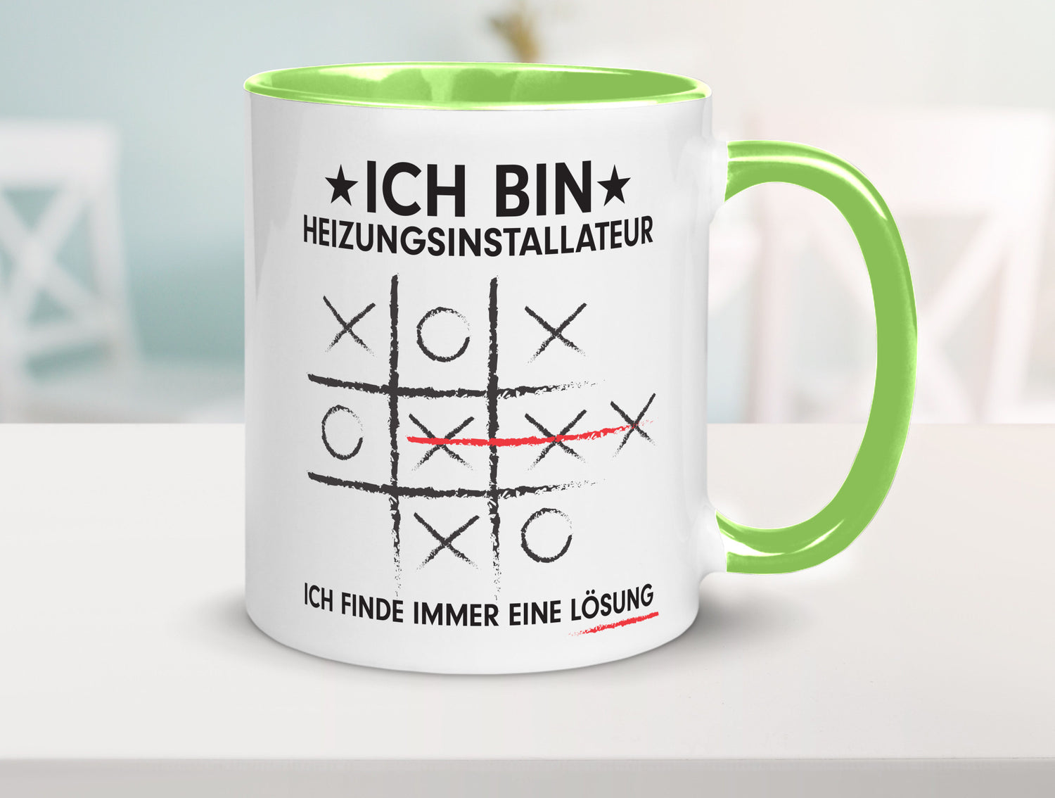 Löse Probleme: Heizungsinstallateur | Heizungsbauer Humor Geschenkidee Tasse