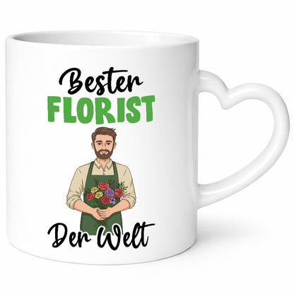 Bester Florist | Blumen Verkäufer v2 lustig Humor Geschenkidee Geschenk Tasse