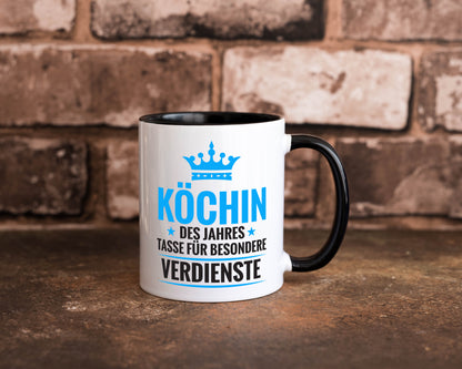 Besonderer Verdienst: Köchin | Chefköchin Chefkoch Geschenkidee Arbeit Kollegen
