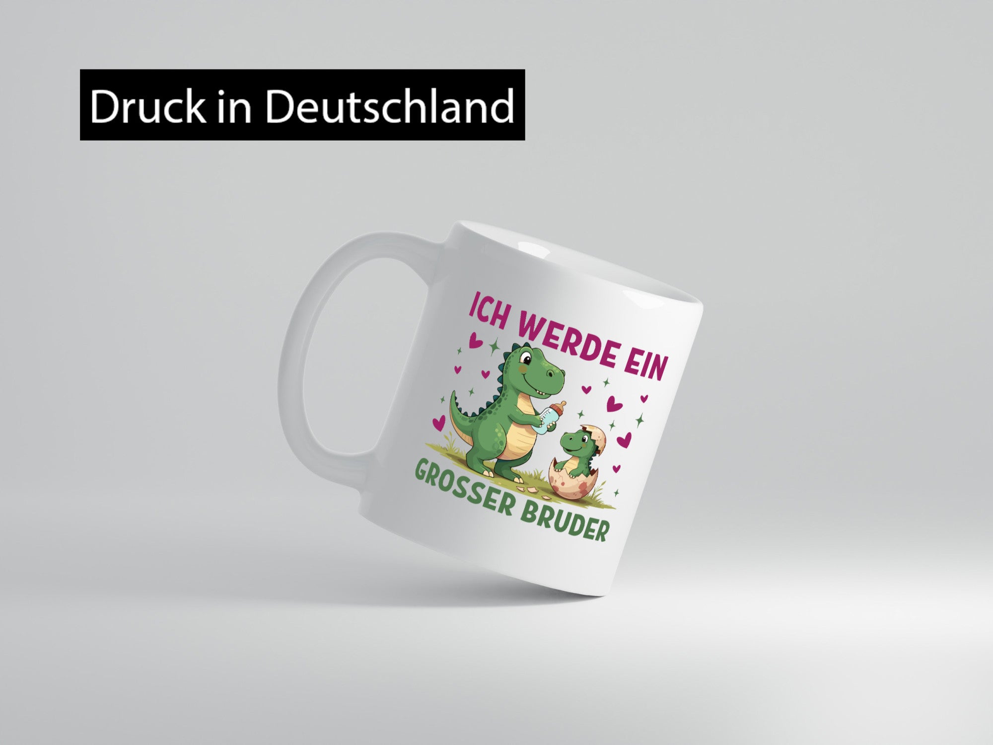 Ich werde ein Großer Bruder | Dino Dinosaurier lustiger Spruch Geschenk Humor