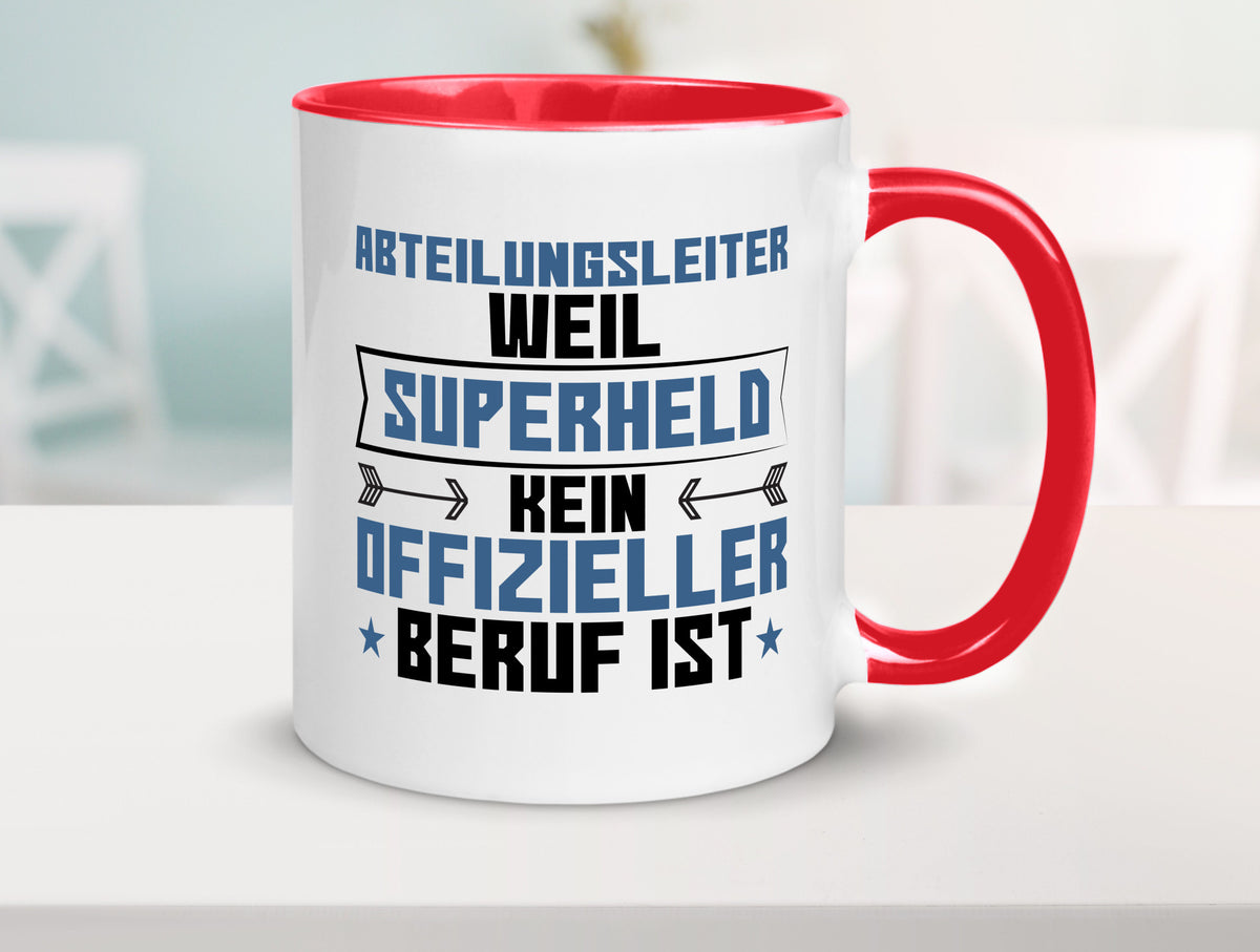 Superheld Abteilungsleiter| Führungskraft Geschenkidee Humor Tasse