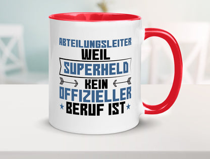 Superheld Abteilungsleiter| Führungskraft Geschenkidee Humor Tasse
