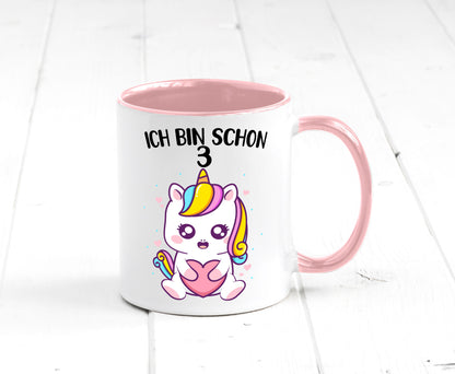 3. Geburtstag | Ich bin schon 3 Jahre Einhorn Mädchen lustig Geschenkidee