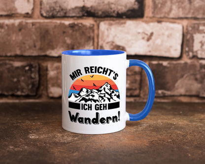 Mir reichts ich geh Wandern | Berge Laufen Natur Humor Geschenkidee Tasse