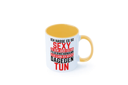 Sexy Feuerwehrmann | Helden Flammen Brandeinsatz lustig Humor Geschenkidee