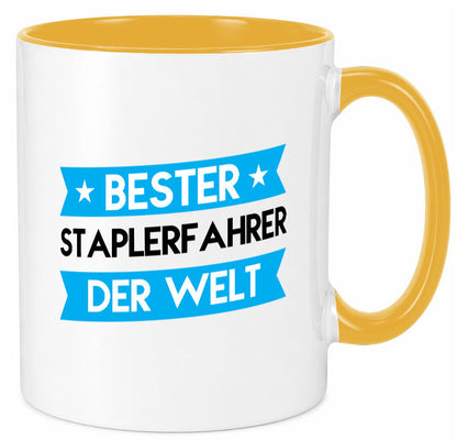 Bester Staplerfahrer | Gabelstapler Fahrer Geschenkidee Humor Tasse