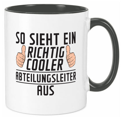 Richtig Cooler Abteilungsleiter| Führungskraft lustiger Spruch Geschenk Humor