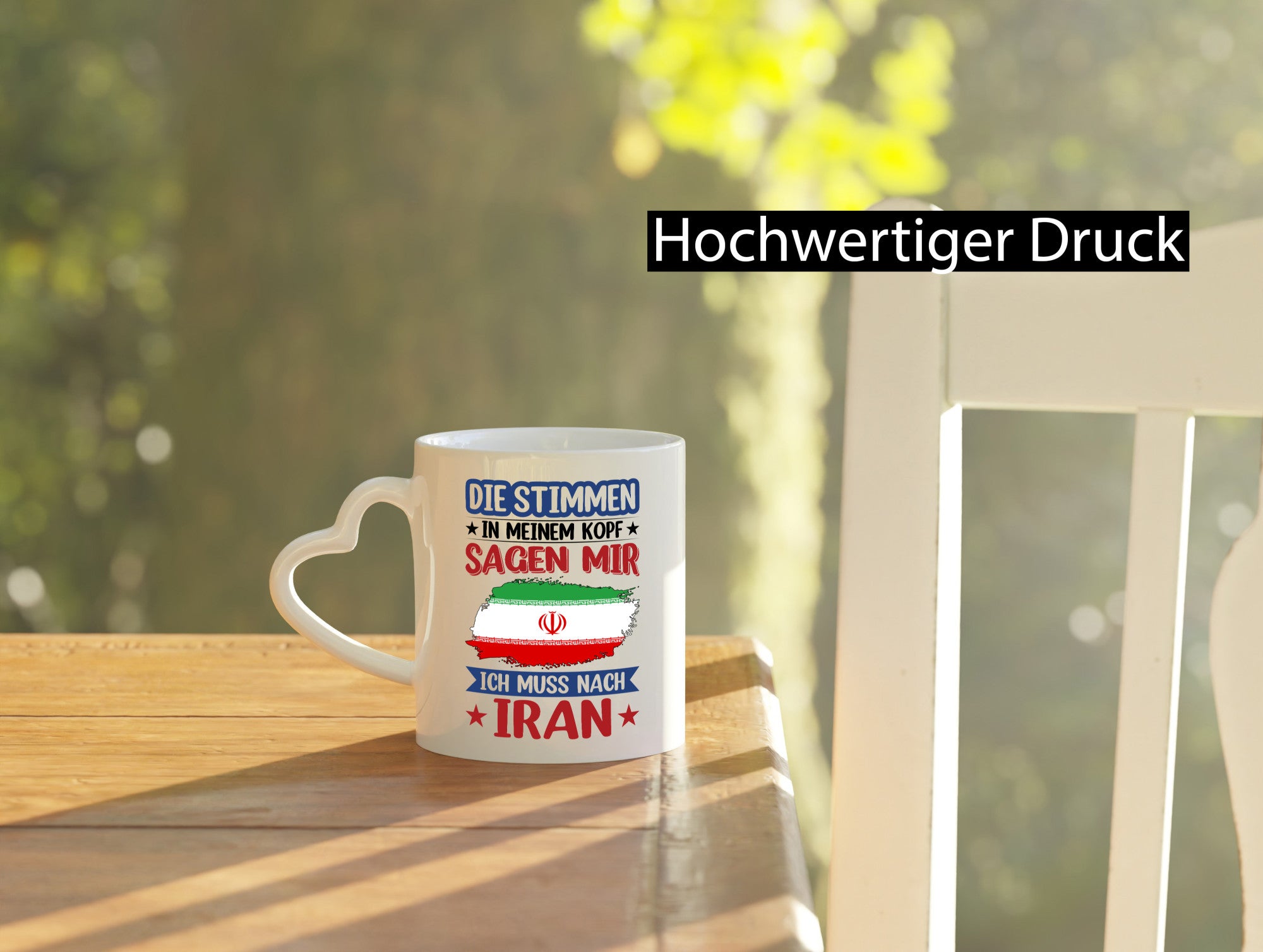 Iran | Urlaub Stimmen in meinem Kopf Traumland Humor Geschenkidee Tasse