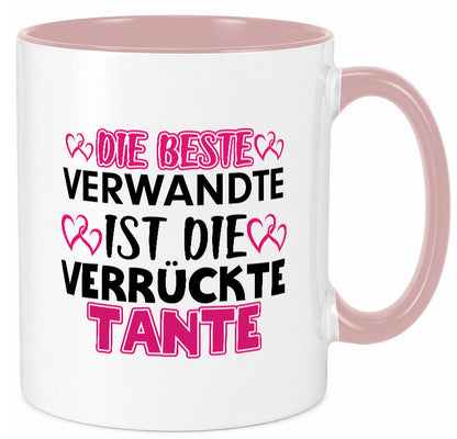 Verrückte Tante | Spruch Patentante Verwandtschaft lustiger Geschenk Humor