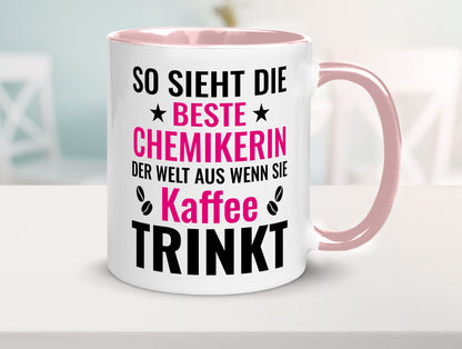 Kaffee trinkt: Chemikerin | Chemie Labor Geschenkidee Humor Tasse
