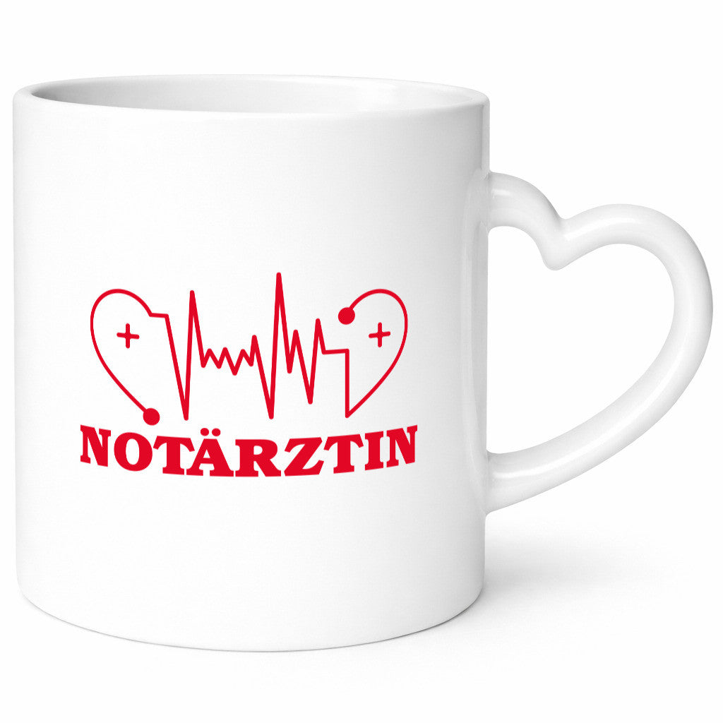 Notärztin Motiv | Herzschlag Ärztin Stethoskop Geschenk Humor Geschenkidee