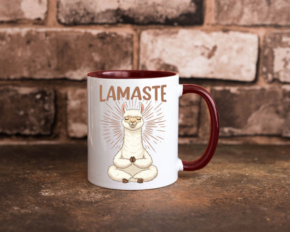 Lamaste | Lama Namaste lustiger Spruch Geschenk Humor Geschenkidee Tasse