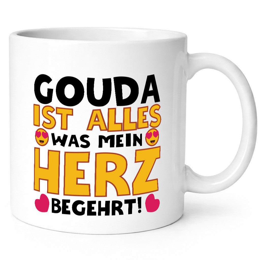 Ich brauche Gouda | Käseliebhaber Käse lustig Humor Geschenkidee Geschenk Tasse