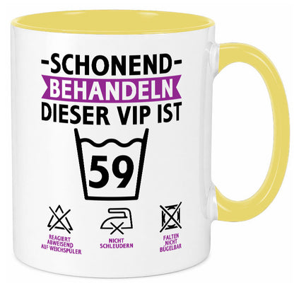 59 Geburtstag | schonend behandeln Jahre v2 lustig Geschenkidee Geschenk Tasse