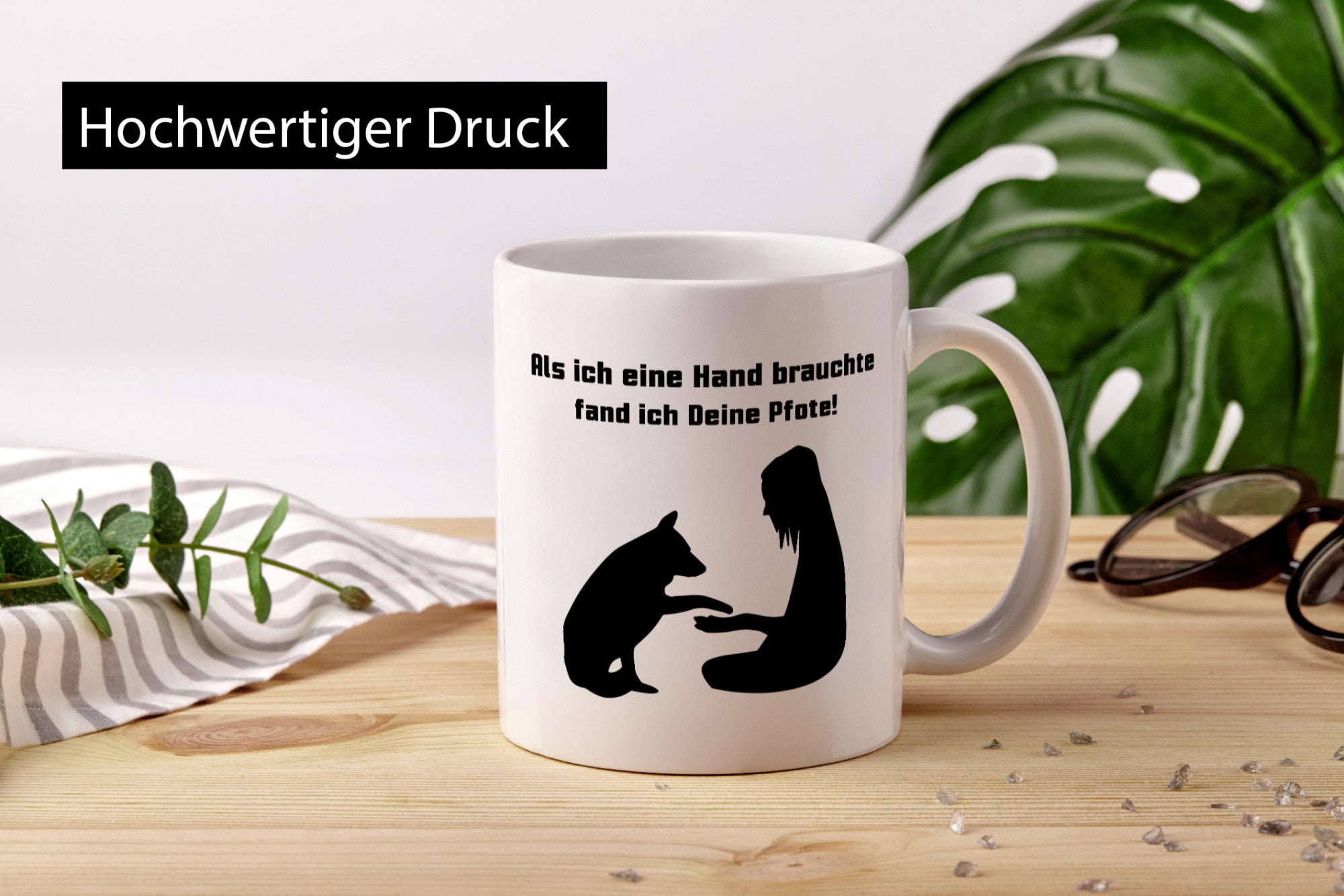 Deine Pfoten halfen mir | Tierfreunde Hund Geschenk Tierliebhaber Humor