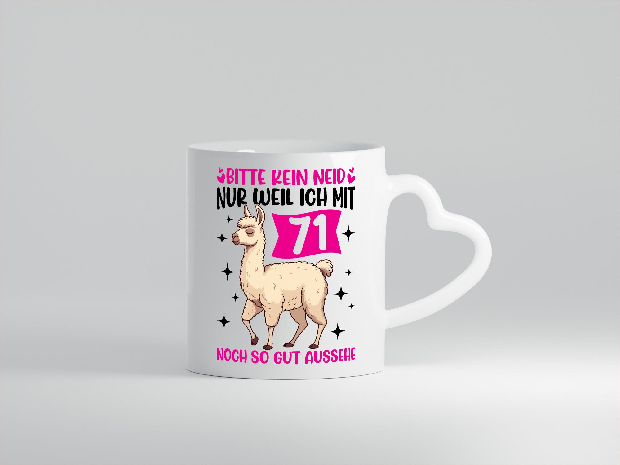 71. Geburtstag | 71 Jahre Lama gut aussehen Humor Geschenkidee Tasse