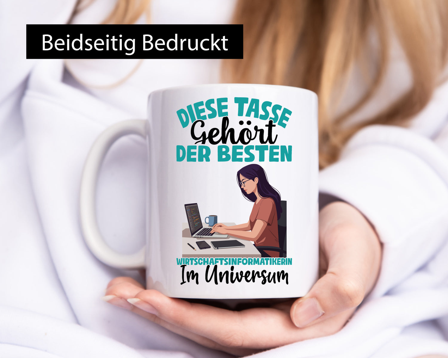 Im Universum: Wirtschaftsinformatikerin | Informatikin Geschenkidee Humor Tasse