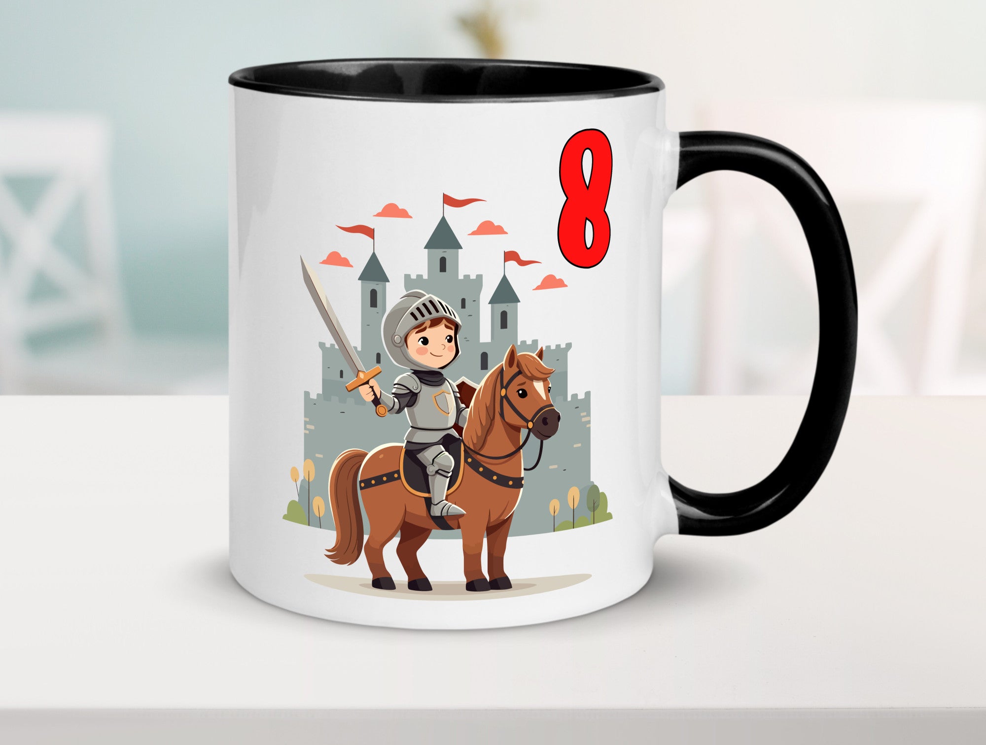 8. Geburtstag | 8 Jahre Ritter Junge Schloss Geschenk Geschenkidee lustiger