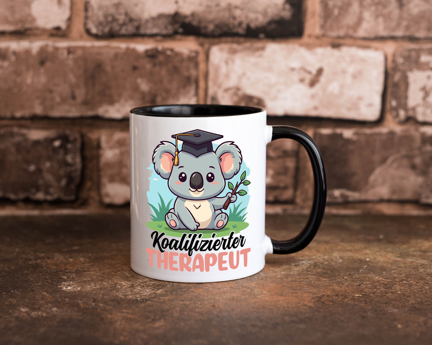 Koalifizierter Therapeut | Psychotherapie Therapie Humor Geschenkidee Tasse
