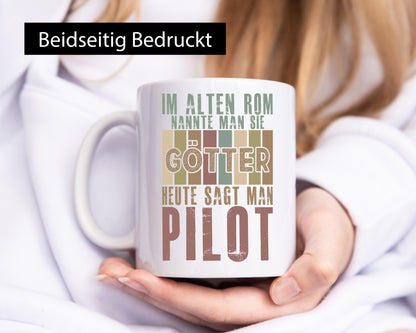 Heute sagt man: Pilot | Flugzeug Piloten lustig Humor Geschenkidee Geschenk