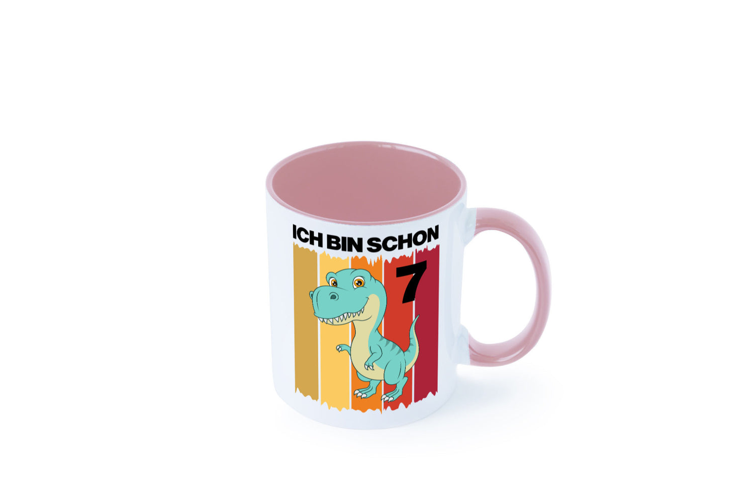 7. Geburtstag | 7 Jahre Dinosaurier lustiger Spruch Geschenk Geschenkidee Tasse