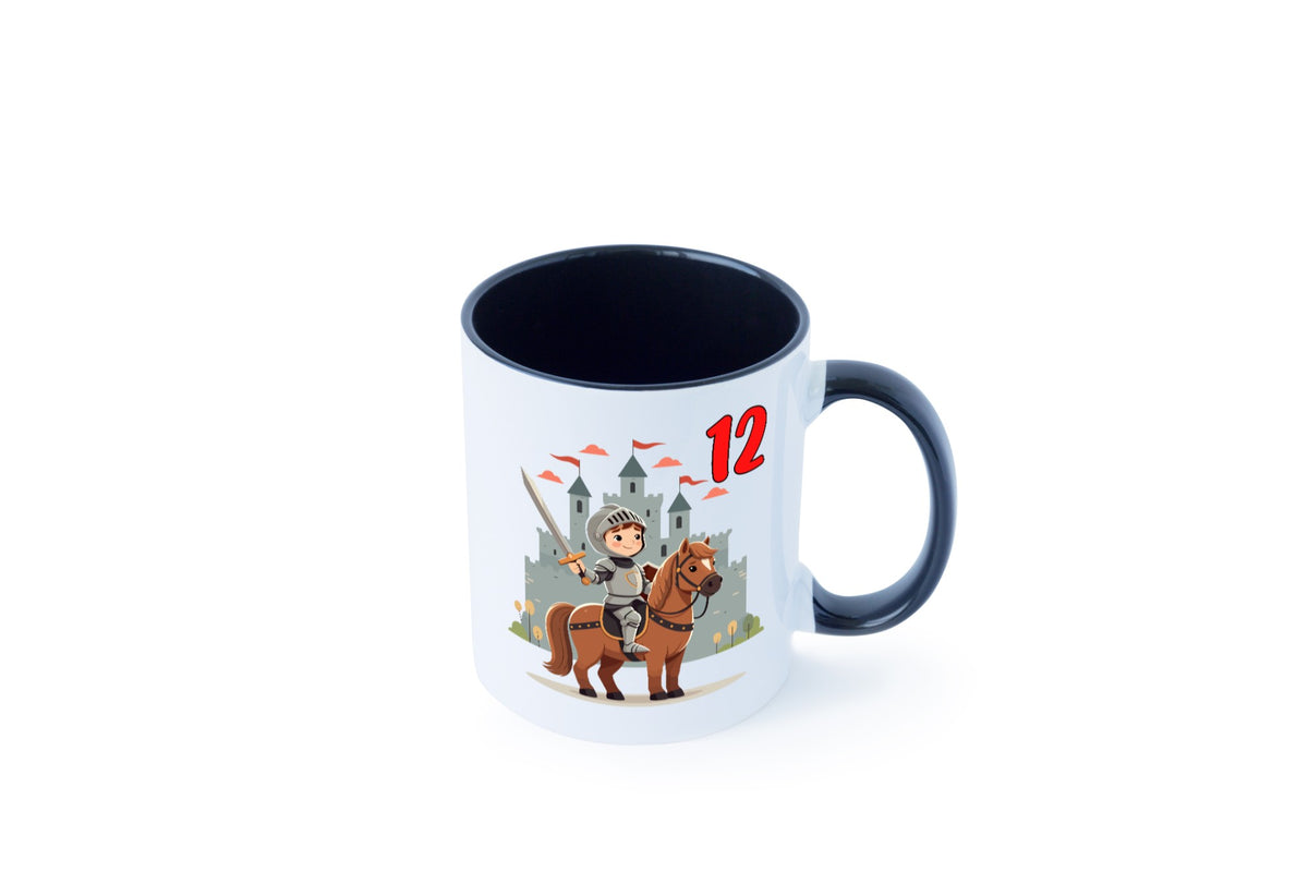 12. Geburtstag | 12 Jahre Ritter Junge Schloss lustiger Spruch Geschenk Tasse