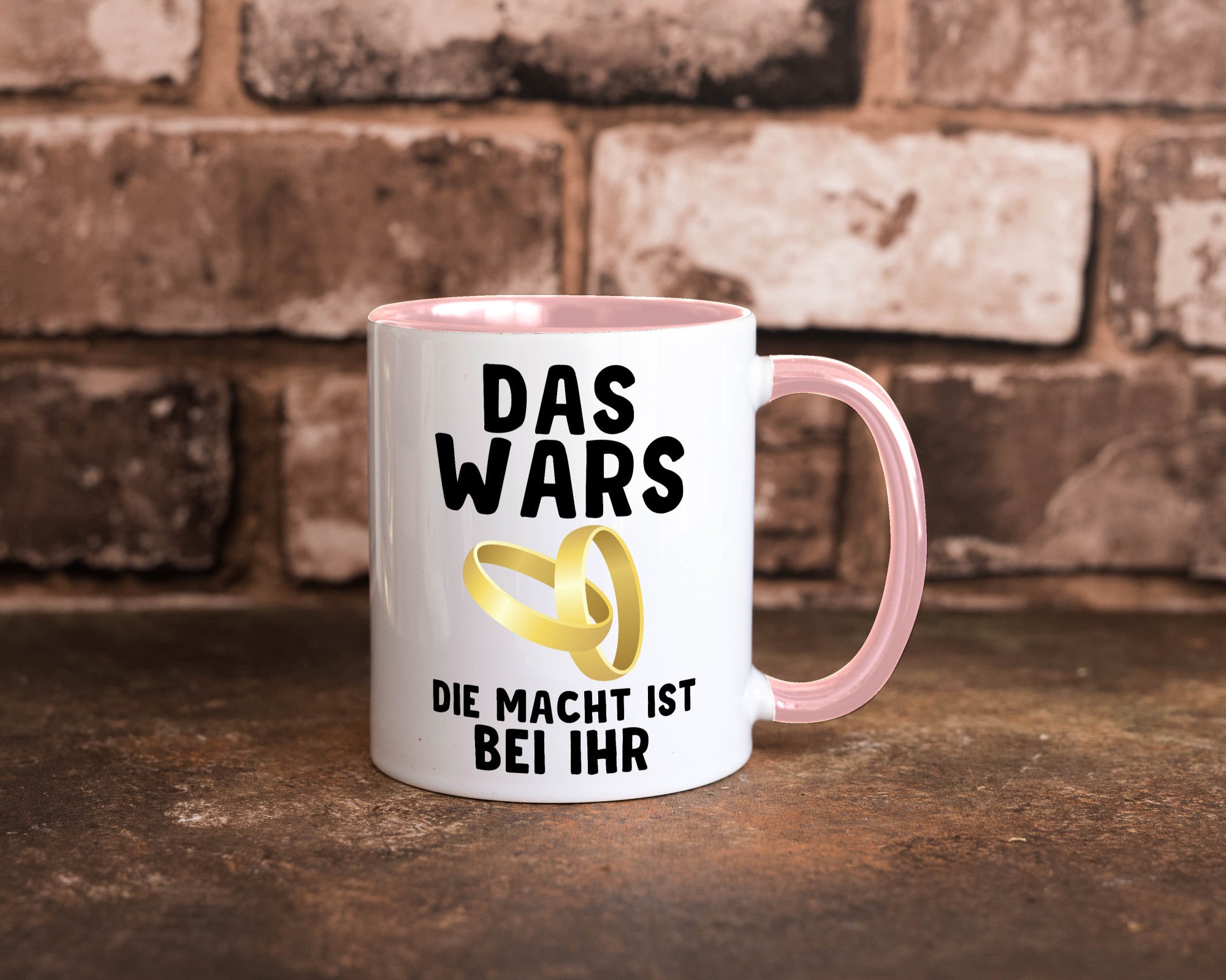 Die macht ist bei ihr | Hochzeit Tasse Ehemann Ehe Geschenk Humor Geschenkidee