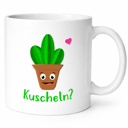 Kuscheln? | lustige Tasse Kaktus Motiv Humor lustig Geschenkidee Geschenk