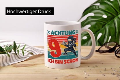 9. Geburtstag | 9 Jahre Ninja Kindergeburtstag lustig Geschenkidee Geschenk