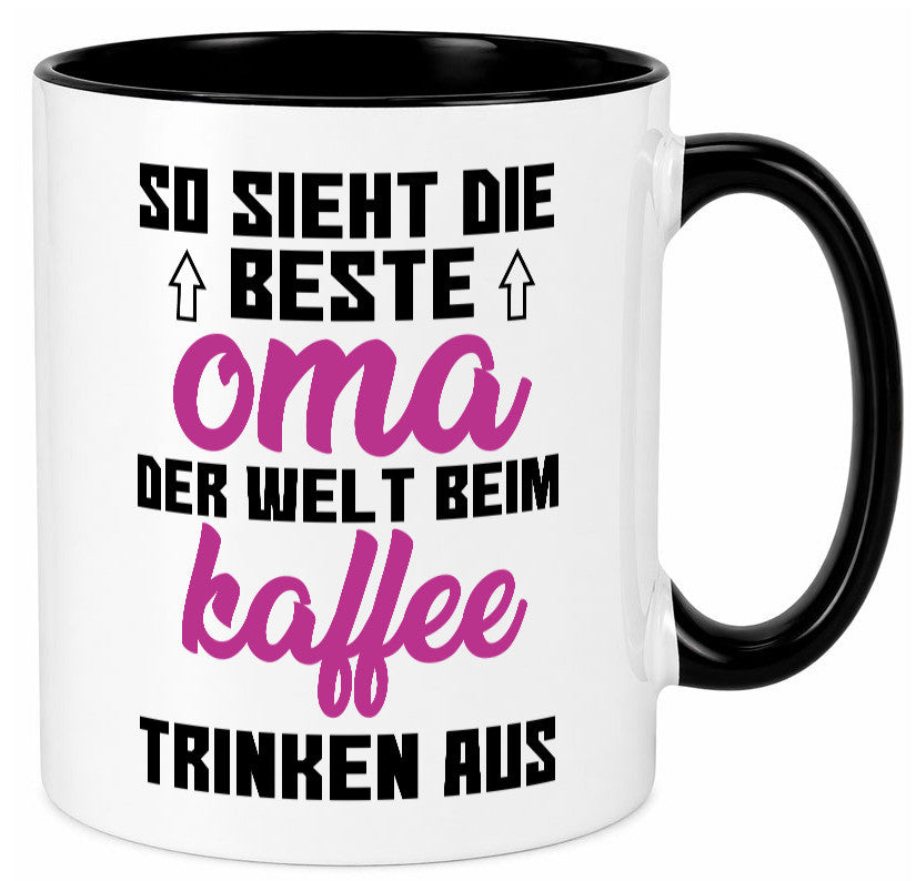 Beste Oma der Welt | Großmutter Tasse lustiger Spruch Geschenk Familie