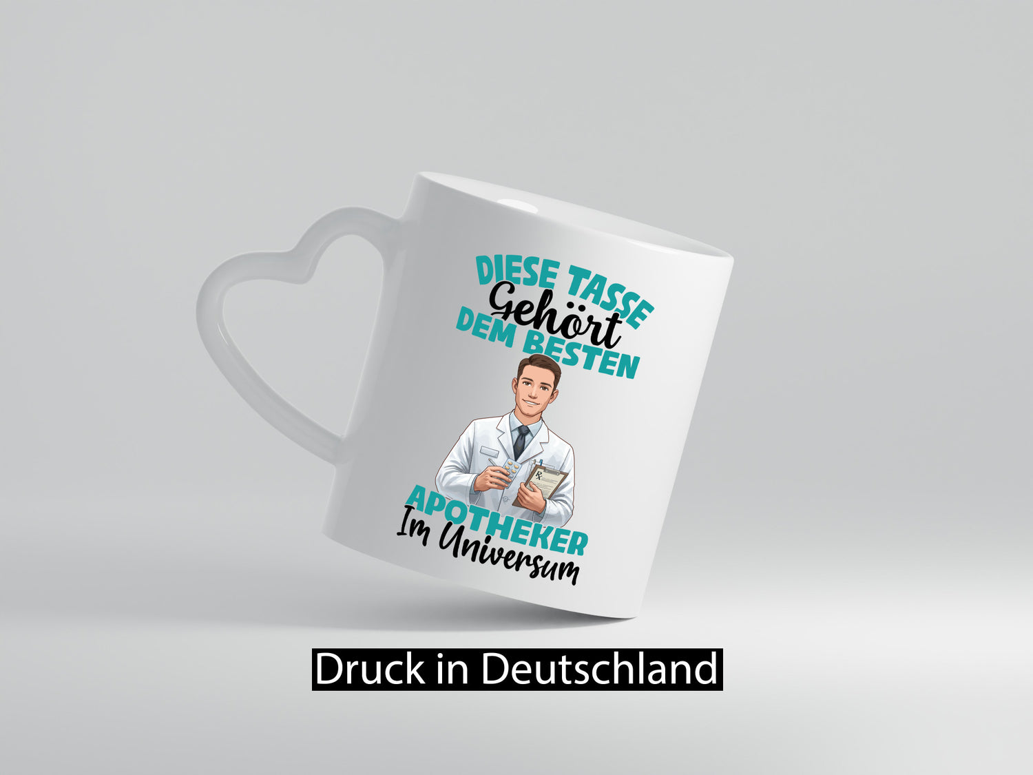 Im Universum: Apotheker | Apotheke Pharmazie Geschenkidee Humor Tasse