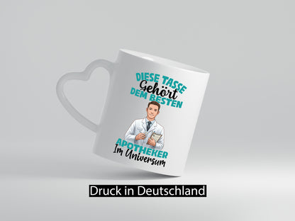 Im Universum: Apotheker | Apotheke Pharmazie Geschenkidee Humor Tasse