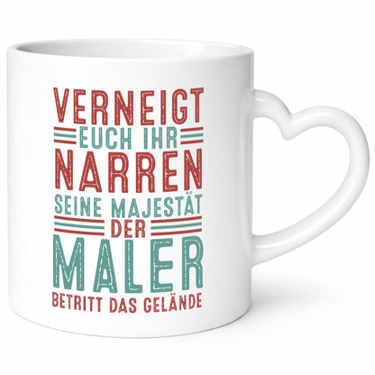 Verneigt euch: Maler | Malerei lustiger Spruch Geschenk Humor Geschenkidee Tasse