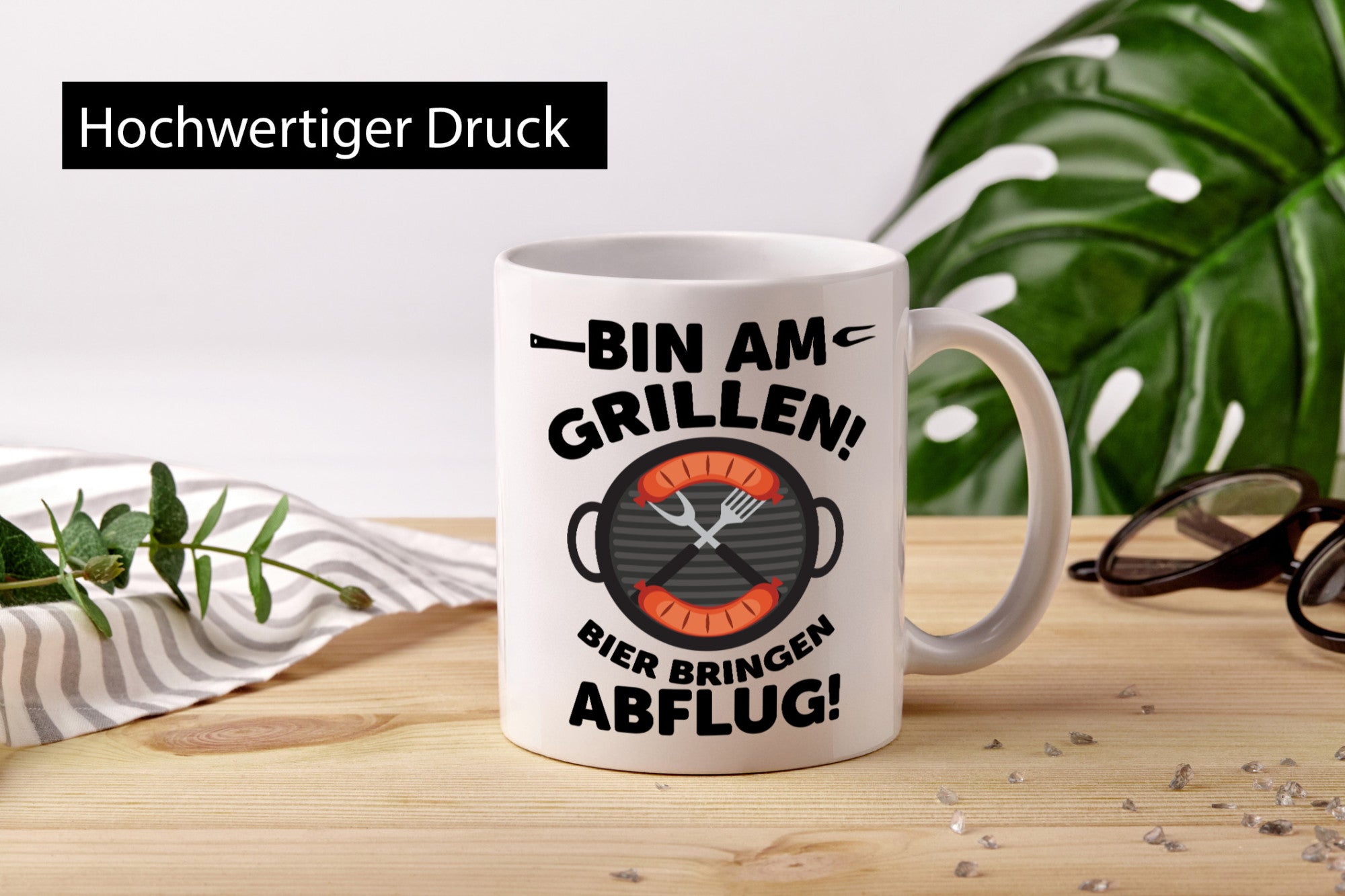 Ich grille! Bring Bier und komm rüber! | Grillmeister lustiger Spruch Geschenk