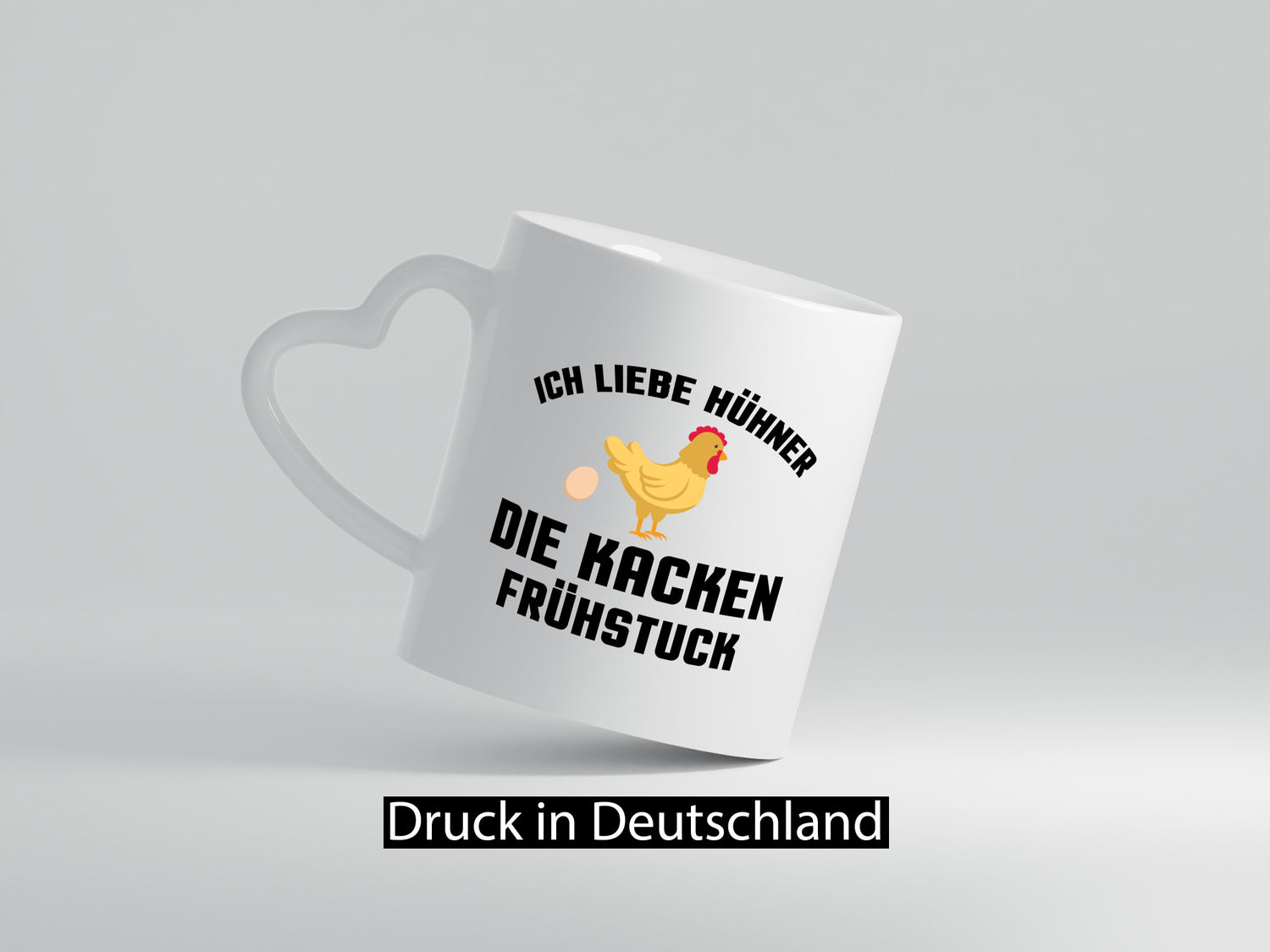 Ich liebe Hühner | Spruch lustig Frühstück Humor Geschenkidee Tasse