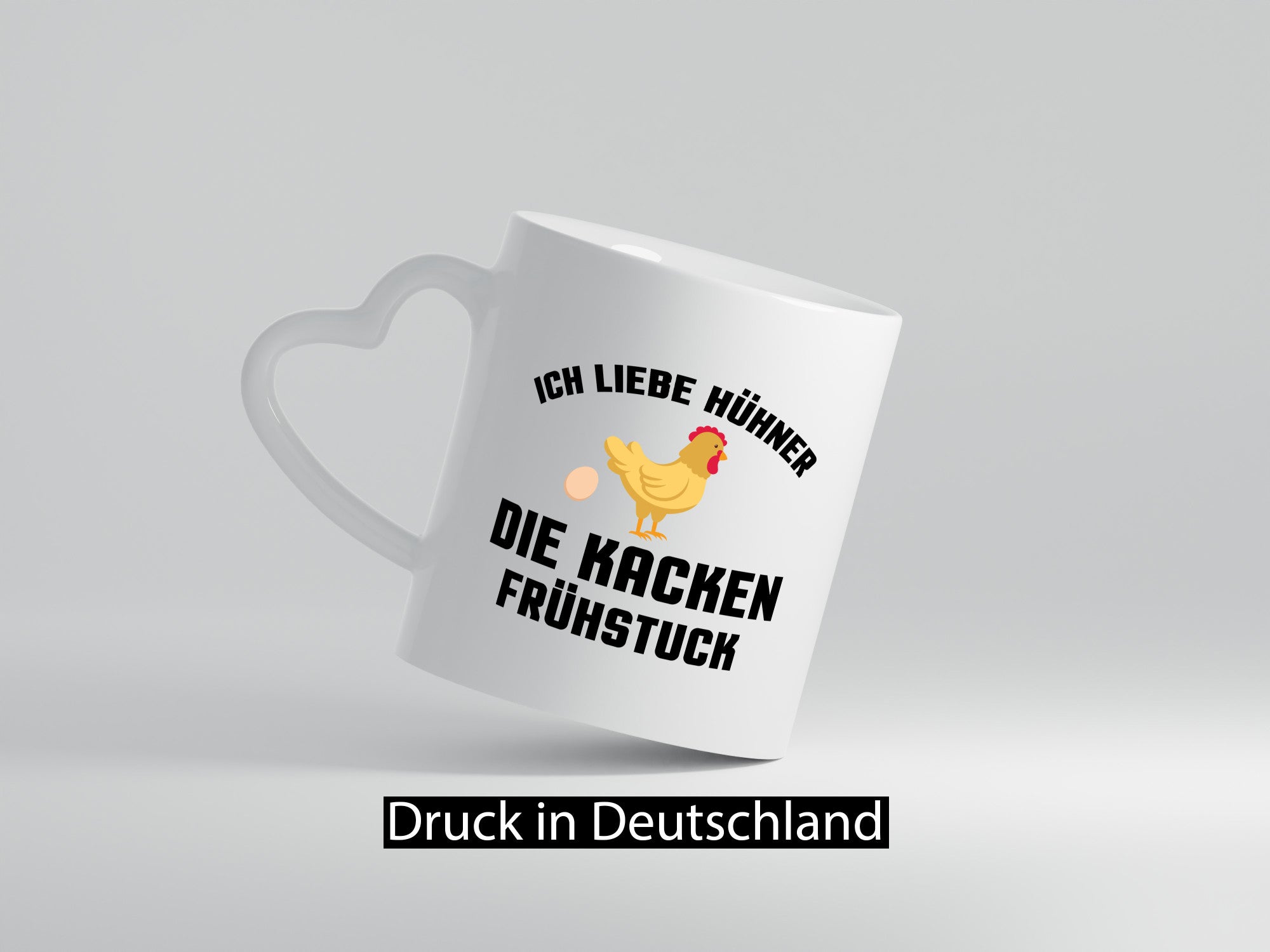Ich liebe Hühner | Spruch lustig Frühstück Humor Geschenkidee Tasse